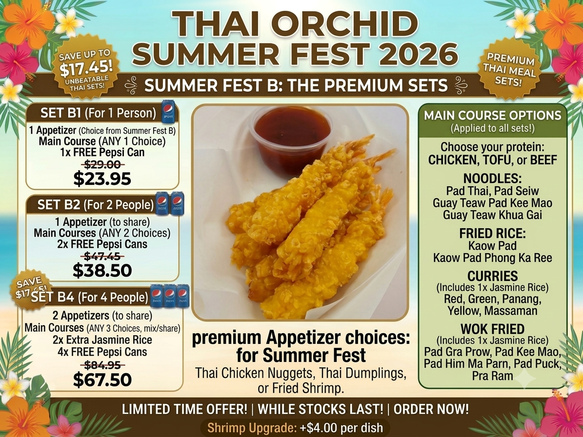 Thai Orchid Summer Fest B: The Premium Sets
